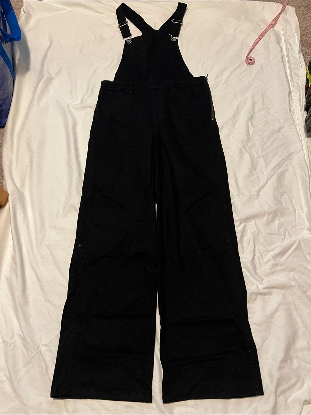 Levi’s Black Wide Leg Overalls